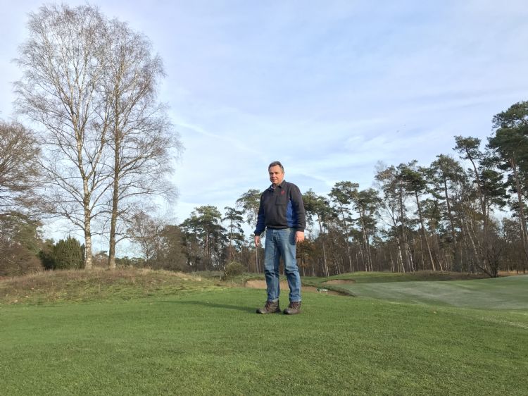 Ruud Moonen, hoofdgreenkeeper op de Eindhovensche Golf Ruud Moonen, hoofdgreenkeeper op de Eindhovensche Golf