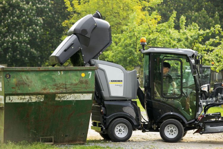 De werktuigdrager met hoogkipfunctie De werktuigdrager met hoogkipfunctie