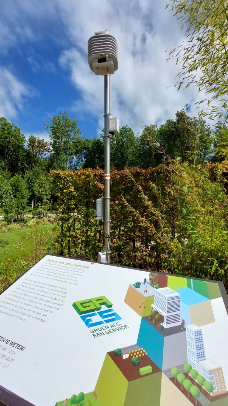 Meetlocatie op de Floriade Meetlocatie op de Floriade