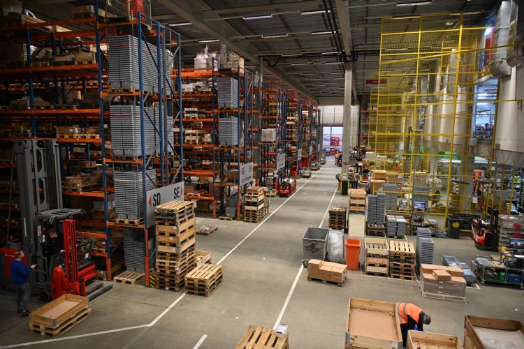 Het warehouse van Kramp Het warehouse van Kramp