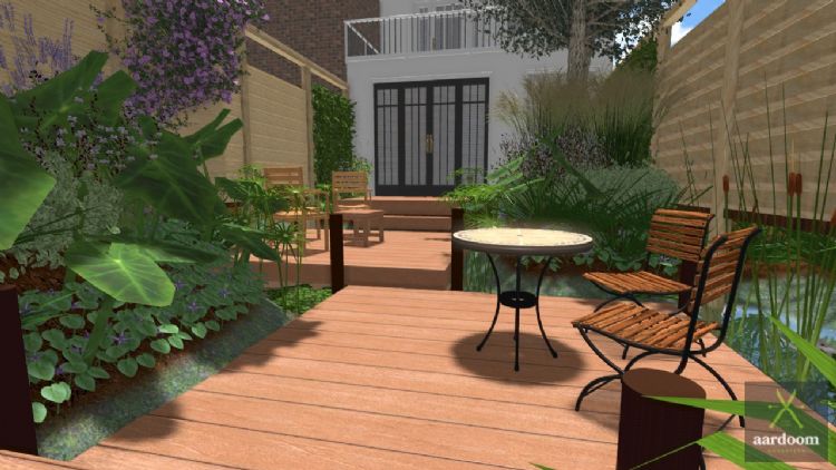 De Water filled ecogarden is bedacht door Dionysios Sofronas van Aardoom Hoveniers De Water filled ecogarden is bedacht door Dionysios Sofronas van Aardoom Hoveniers