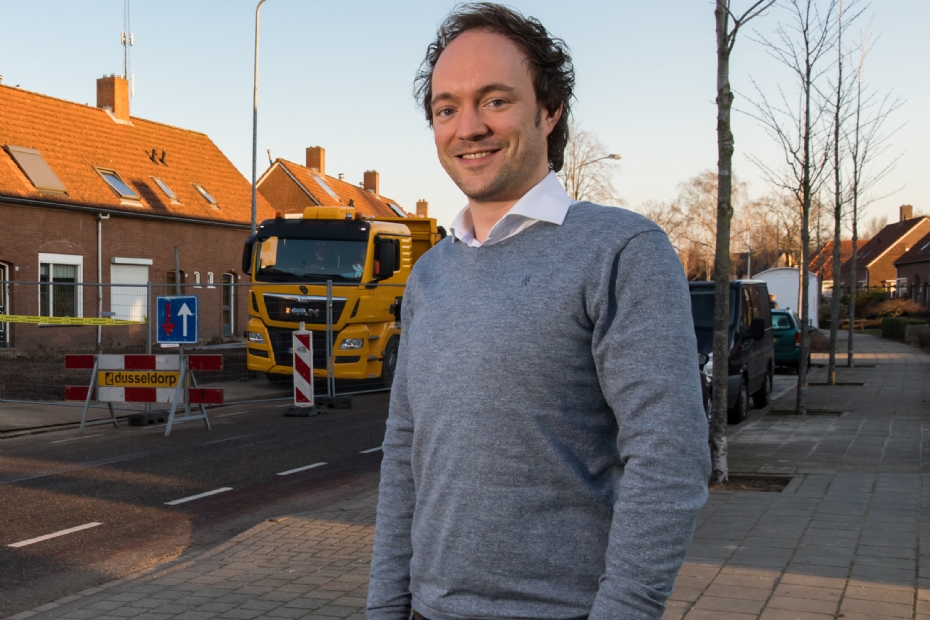 Gertjan Sikking, projectmanager bij het duurzame herinrichtingsproject van de gemeente Aalten