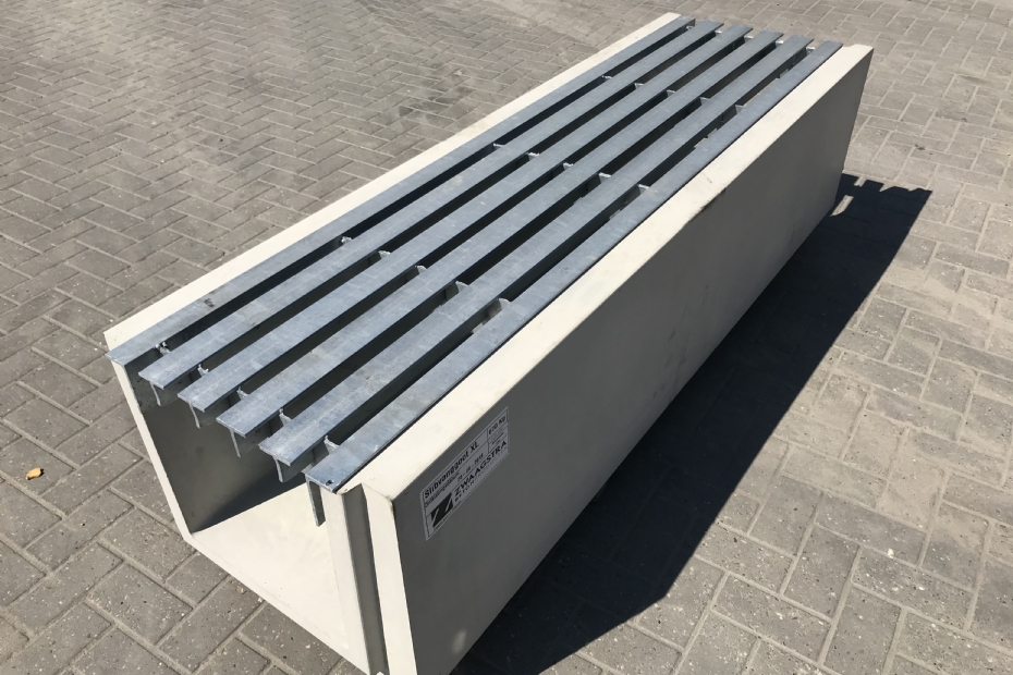 De slibvanggoten zijn ook beschikbaar in XL-formaat De slibvanggoten zijn ook beschikbaar in XL-formaat