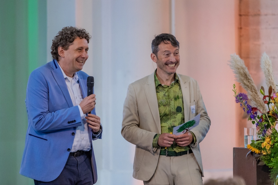 Cecil Konijnendijk (links) en Marc Meijer (rechts). Beeld: Norminstituut Bomen Cecil Konijnendijk (links) en Marc Meijer (rechts). Beeld: Norminstituut Bomen
