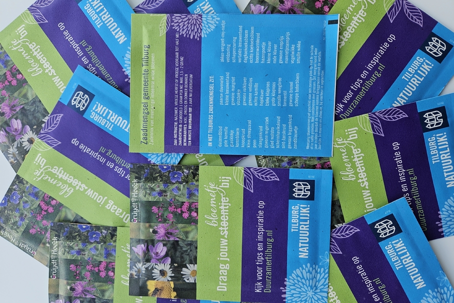 Nieuwe inwoners krijgen een zakje Tilburgs zaaigoed en kunnen een geveltuintje aanvragen Nieuwe inwoners krijgen een zakje Tilburgs zaaigoed en kunnen een geveltuintje aanvragen