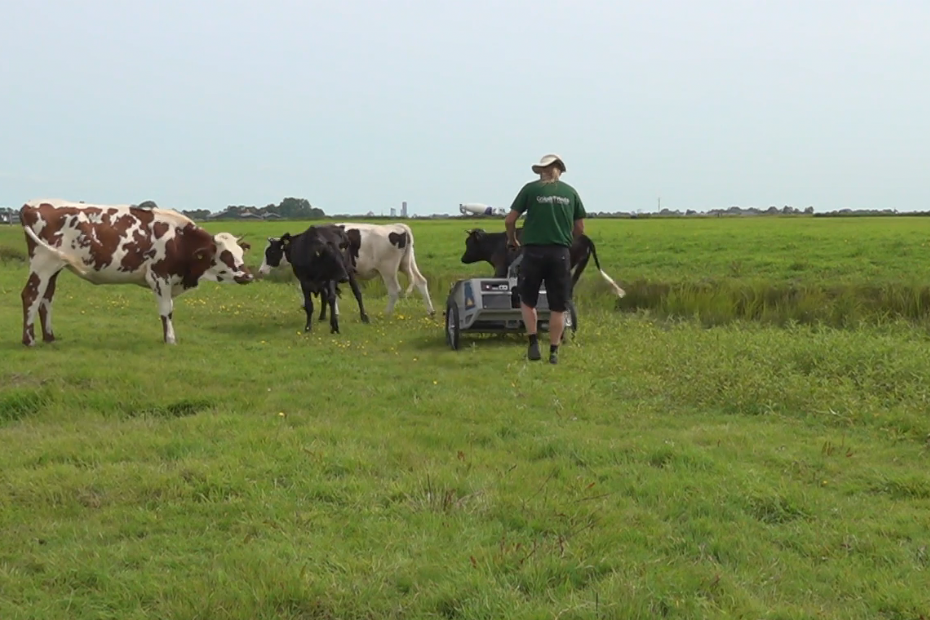 Jasper Helmantel van Cruydt-Hoeck met zijn machine Jasper Helmantel van Cruydt-Hoeck met zijn machine