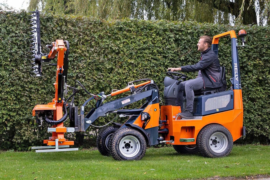 De Relly leent zich zelfs voor het knippen van heggen.