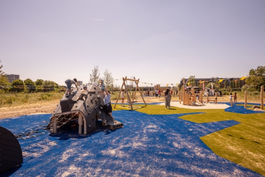 Limegreen - Brasa Park Amsterdam - Beeld door Sanne Couprie en gemeente Amsterdam Limegreen - Brasa Park Amsterdam - Beeld door Sanne Couprie en gemeente Amsterdam