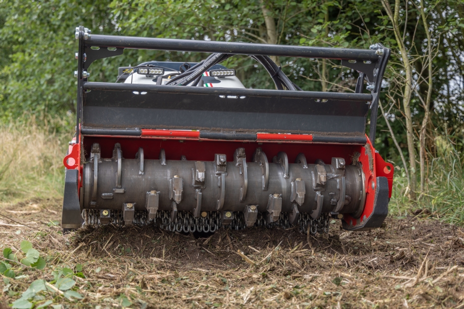De rotor is standaard uitgerust met Widia-beitels