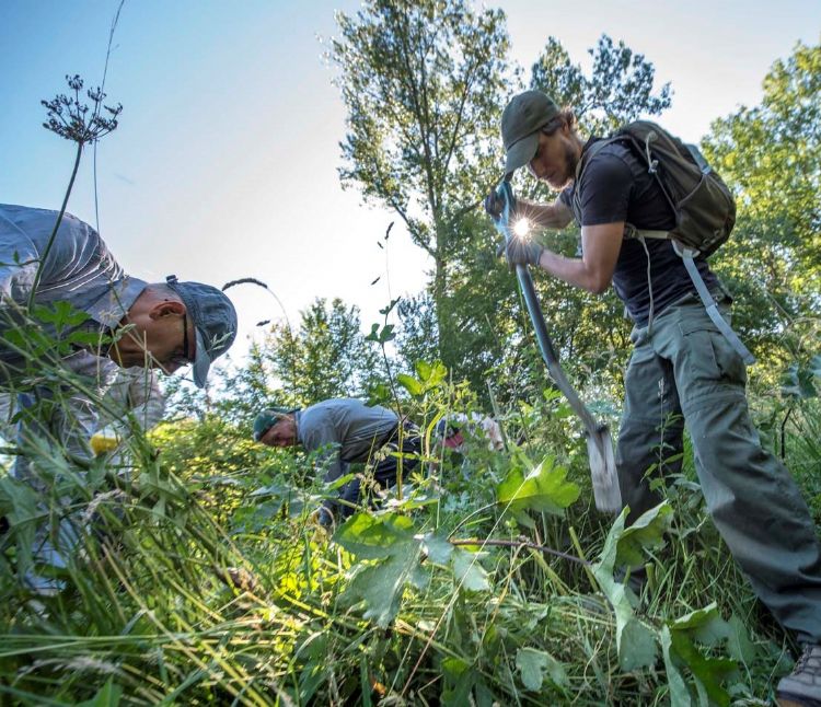 Vrijwilligers werven voor exotenbestrijding begint met gedegen kennisoverdracht. ©Peter Venema Vrijwilligers werven voor exotenbestrijding begint met gedegen kennisoverdracht. ©Peter Venema