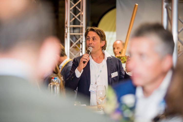 Lodewijk Hoekstra van NL Greenlabel, initiatiefnemer van het diner. Fotocredit: Vakbeurs Openbare Ruimte 2019 Lodewijk Hoekstra van NL Greenlabel, initiatiefnemer van het diner. Fotocredit: Vakbeurs Openbare Ruimte 2019