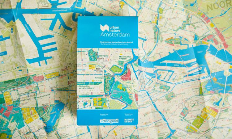 Urban Nature map Amsterdam. Bron: Charlie Peel, Paul Cochrane, Urban Good Urban Nature map Amsterdam. Bron: Charlie Peel, Paul Cochrane, Urban Good