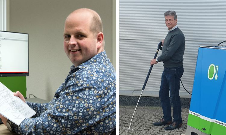 Bjorn Nijhuis (Green Engineers) (links) en Jan van der Zanden (Waterkracht) (rechts). Bjorn Nijhuis (Green Engineers) (links) en Jan van der Zanden (Waterkracht) (rechts).