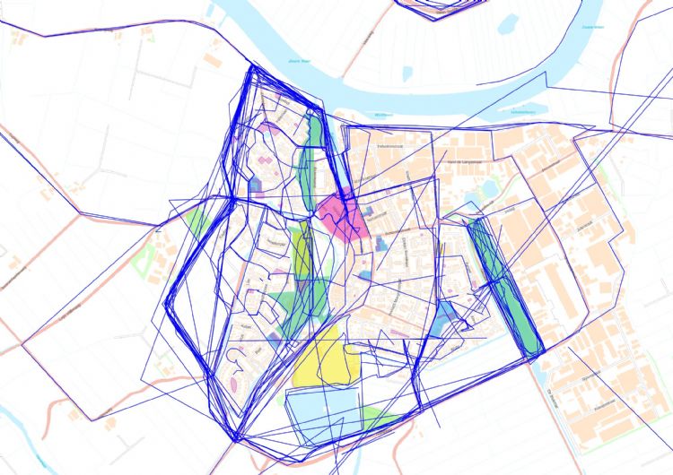 Figuur 5: Routes van ommetjes Figuur 5: Routes van ommetjes