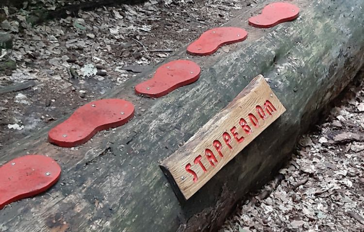 Evenwichtsoefening zonder uit te glijden, bij of na nat weer Evenwichtsoefening zonder uit te glijden, bij of na nat weer