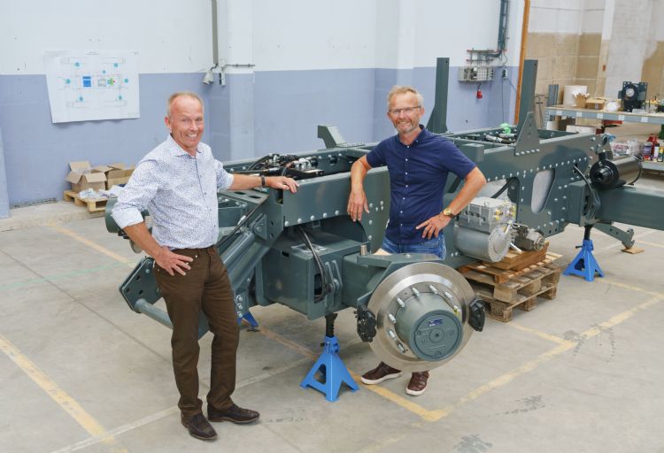 Peter-Jan van Ham (directeur H2trac) en broer Paul van Ham (landbouwkundig engineer bij H2trac).