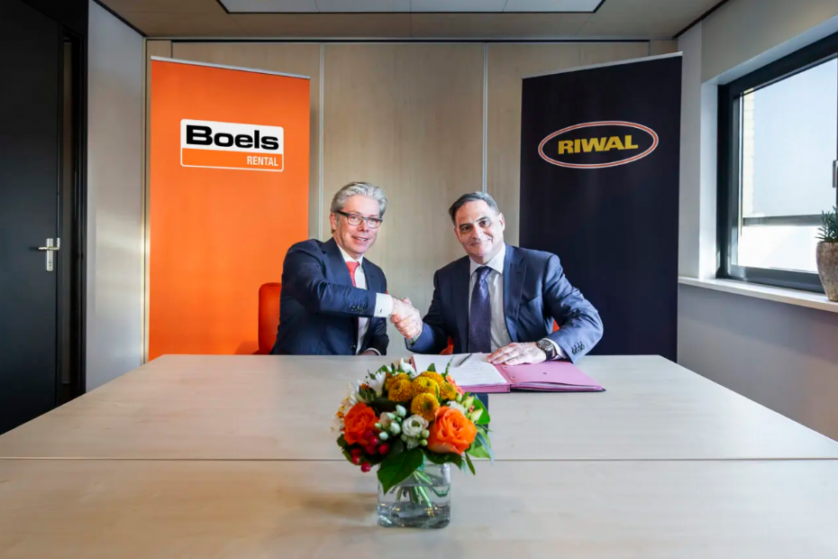 Pierre Boels, CEO Boels Rental (l) en Doron Livnat, Eigenaar ProDelta (r)