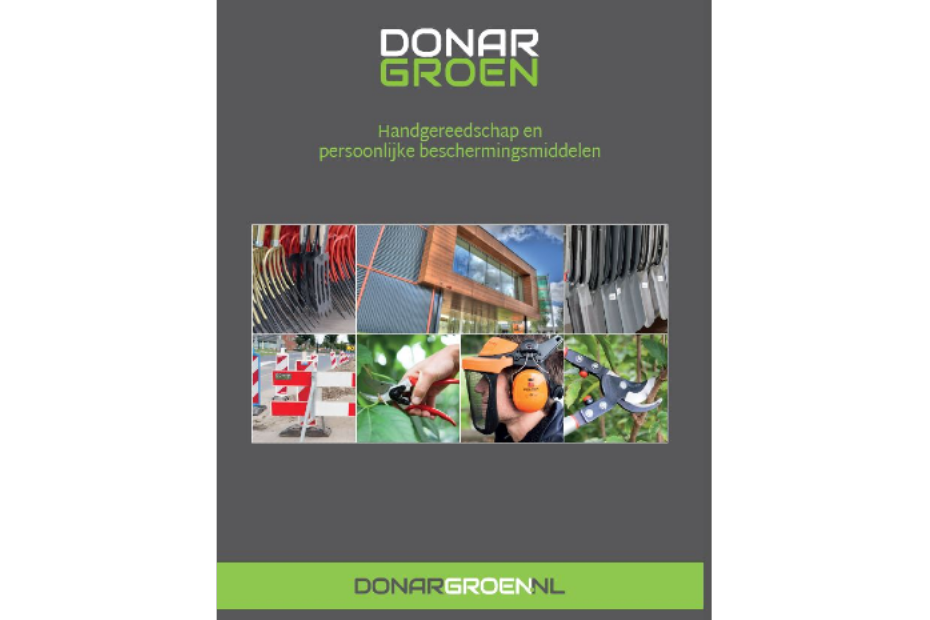 Omslag van de nieuwe catalogus van Donar Groen