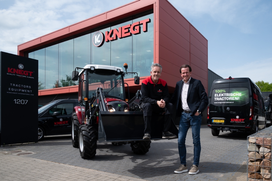 Jeroen van Eerd, technisch directeur en oprichter van Knegt (links) en Hans Heijmans, algemeen directeur voor de productielocatie van Knegt in Veldhoven
