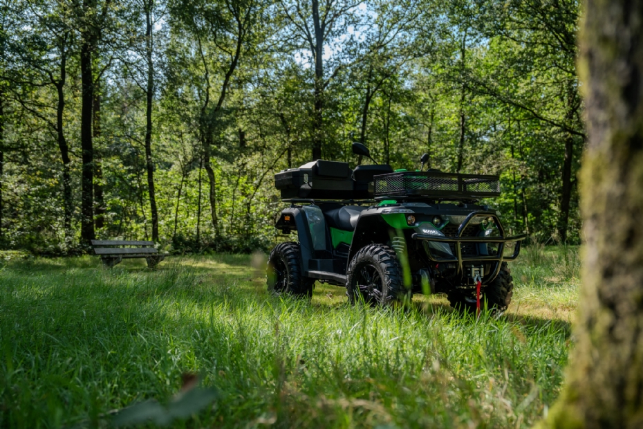 De elektrisch aangedreven 4WD-quad van Frisian Motors