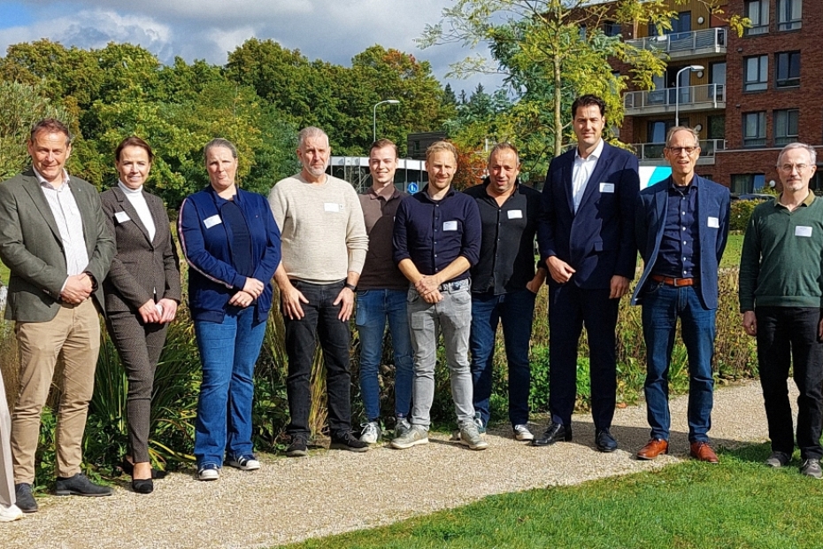 De deelnemende organisaties aan het WUR-VHG project 'Zorg voor natuur'. Foto: VHG