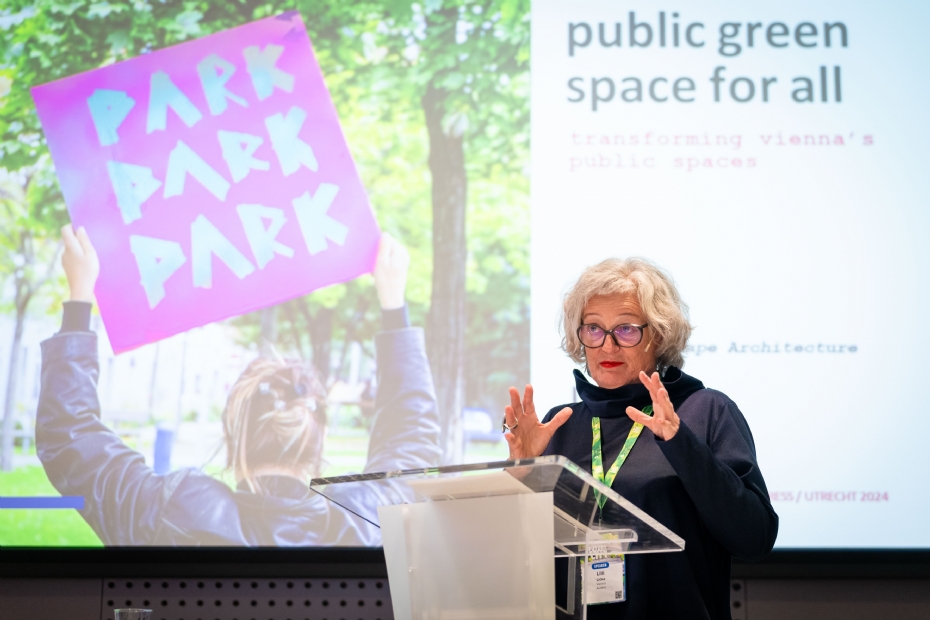 Lilli Lička op het Future Green City World Congress in Utrecht. Fotografie: Martijn Beekman