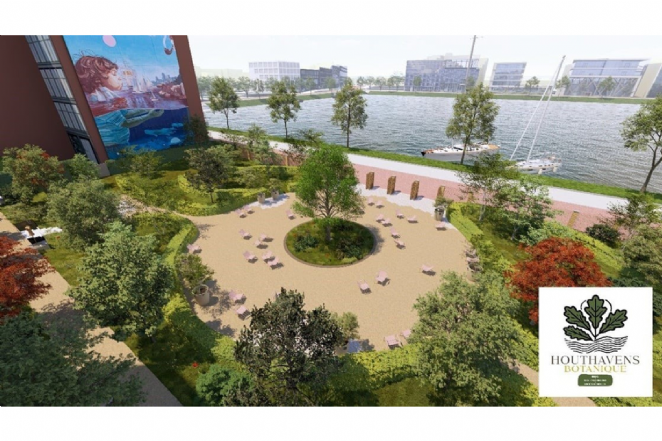 Impressie van ontwerp voor Houthavens Botanique