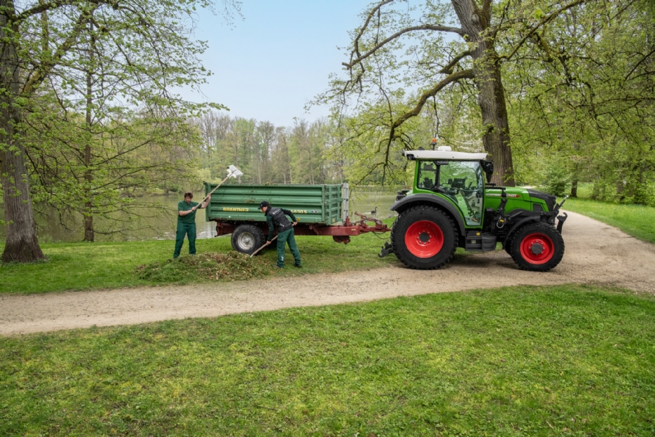 De compacte Fendt e-107 levert een piekvermogen van 90 pk.