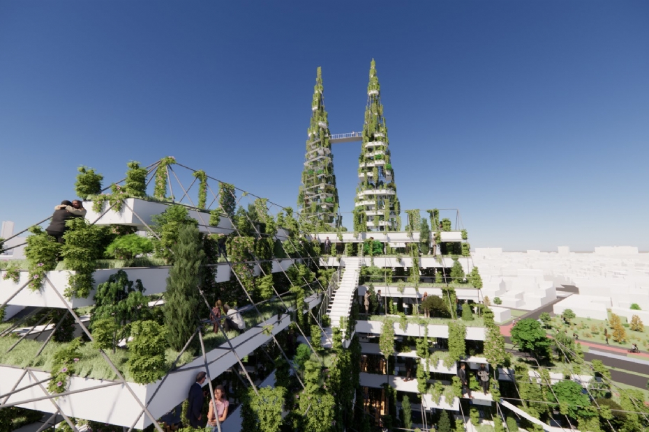 De Groene Kathedraal (Impressie: MVRDV)