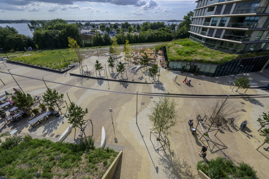 Groene omgeving in het verlengde van het duinlandschap