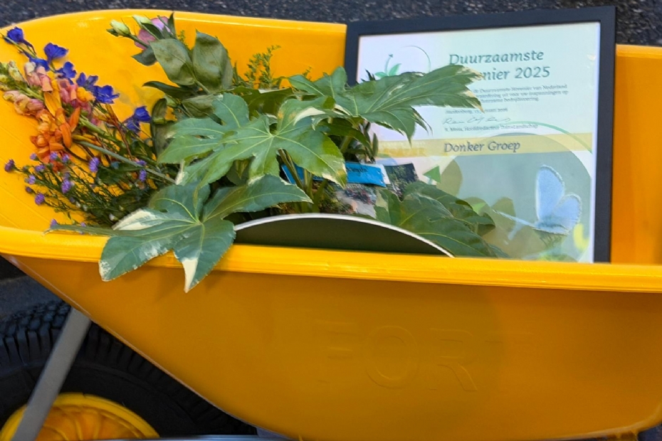De Duurzaamste Hovenier van 2025, uitgereikt tijdens de Groene Sector Vakbeurs