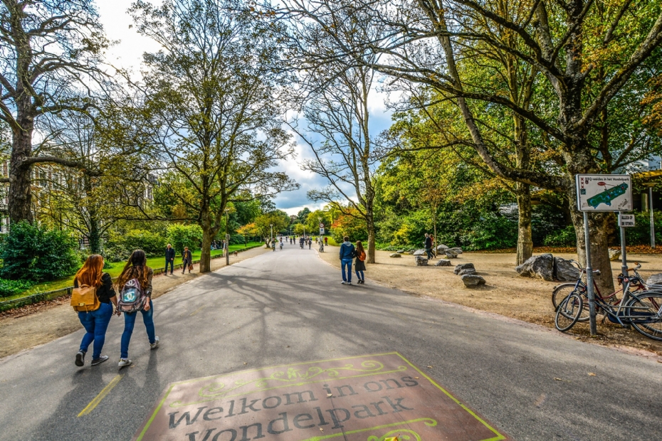 Het Vondelpark in Amsterdam