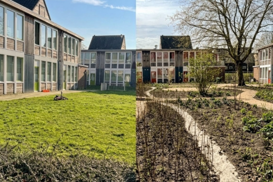 Een voor- en na impressie.
