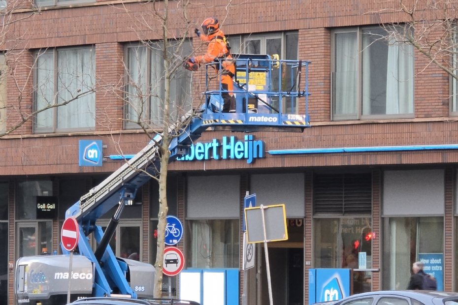 Jonathan Geelhoed in actie