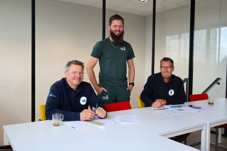 CCB-trainer Nils van Roon en twee medewerkers van gemeente Veenendaal tijdens de training Natuurbeheer binnen de Omgevingswet 2
