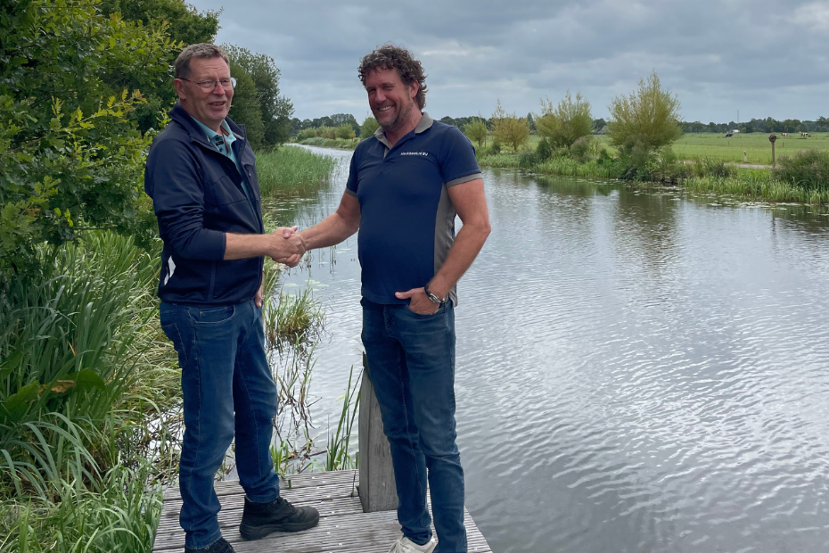Frederik de Vries (r) en Peter van der Wal