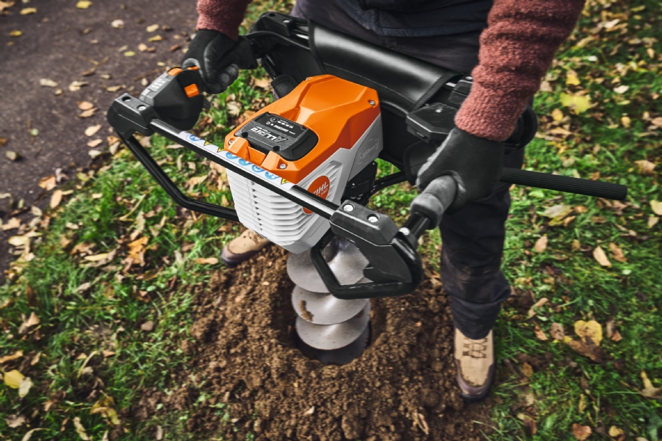 De STIHL BTA 140 accugrondboor is trillingsarm