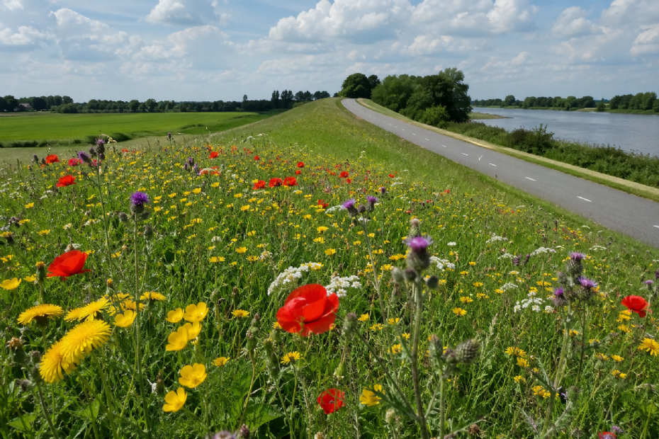 Waarde van bloemrijke dijken aangetoond (Beeld ter illustratie en gegenereerd met AI)